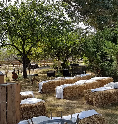 Accueil d'événements d'Avril à Septembre à Azay le Ferron, près du Parc de la Brenne